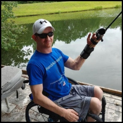 Spinning and Casting Rod Adaptive Fishing with One Arm 