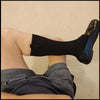 Men's Black Dress Pull-On Socks