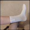 Ladies White Crew Pull-On Socks